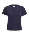 Khaite Short-sleeve Crew-neck T-shirt In Blue
