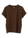 Khaite Short-sleeve Crew-neck T-shirt In Brown
