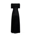 Khaite Short Sleeve Dress In Black