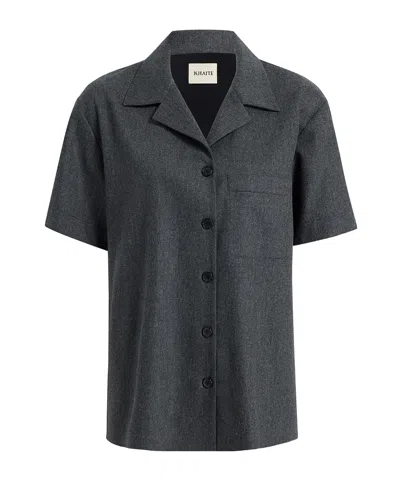Khaite Short Sleeve Shirt In Gray