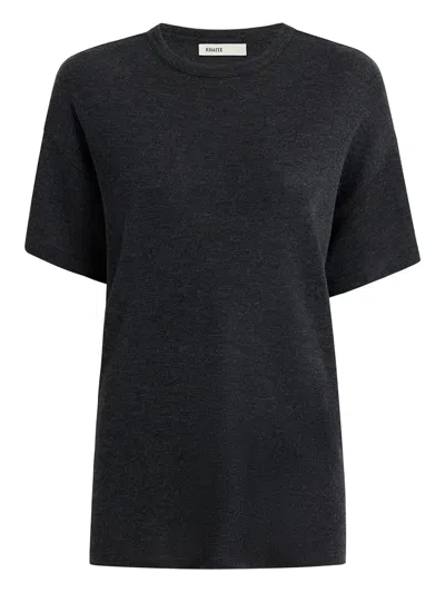 Khaite Short-sleeve Top In Black