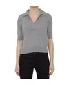 Khaite Shrunken Jo Cashmere Top In Gray