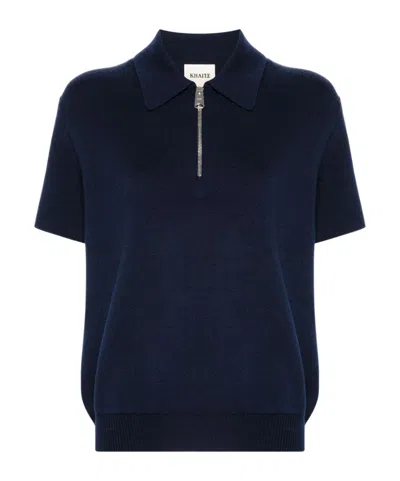 Khaite Short-sleeved Sweater In Black