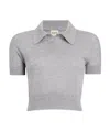 Khaite Morgane Poloshirt In Gray