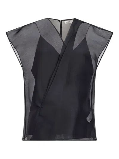 KHAITE SHORT-SLEEVES BLOUSE