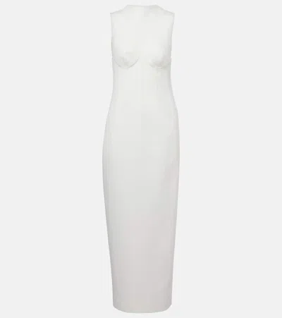 Khaite Shoshana Maxi Dress In White