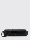 Khaite Kye Glossed-leather Shoulder Bag In Black