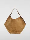 Khaite Women's Lotus Medium Leather Shoulder Bag In Brown
