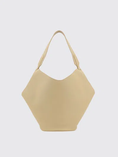 Khaite Small Lotus Tote Bag In Beige