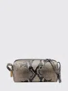 Khaite Mini Kye Python-print Mini Shoulder Bag In Blue