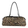 Khaite Simona Leather-trimmed Leopard-print Calf Hair Shoulder Bag In Animal Print