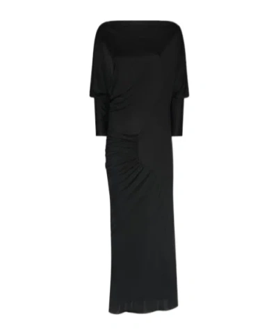 Khaite Shrink-pleated Detail Dress