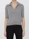 Khaite Shrunken Jo Cashmere Top In Grey