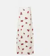 Khaite Sicily Floral-print Silk Midi Slip Dress