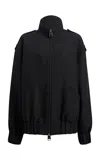 Khaite Sigi Zip-front Silk-wool Faille Jacket
