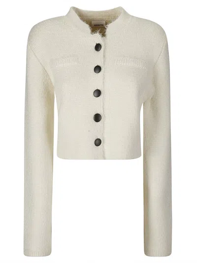 Khaite Silk And Cashmere Jacket In Grey