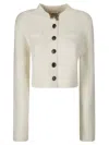 Shop Khaite Silk And Cashmere Jacket In Grey