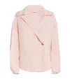 Khaite Silk Shirt With Wide Collar In Pink