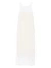 Khaite Miriele Tweed-paneled Knitted Maxi Dress