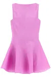Khaite Silk Panelled Mags Mini Dress In Purple