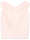 Khaite Selly Double Silk Gauze Top In Pink