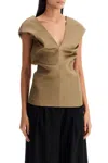 Khaite Top Ami In Seta Gazar In Green