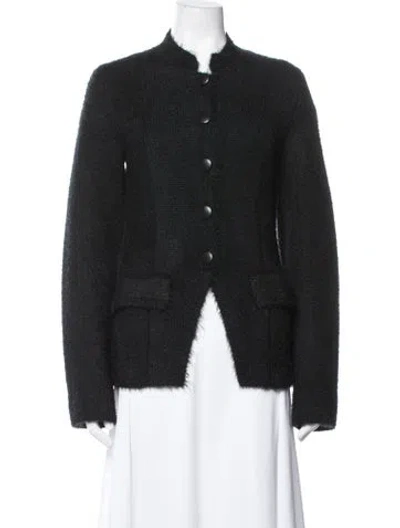 Pre-owned Khaite Silk Jacket In Black