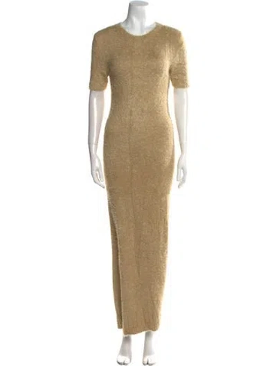 Pre-owned Khaite Silk Long Dress In Neutral