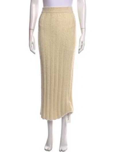 Pre-owned Khaite Silk Midi Length Skirt In Neutral