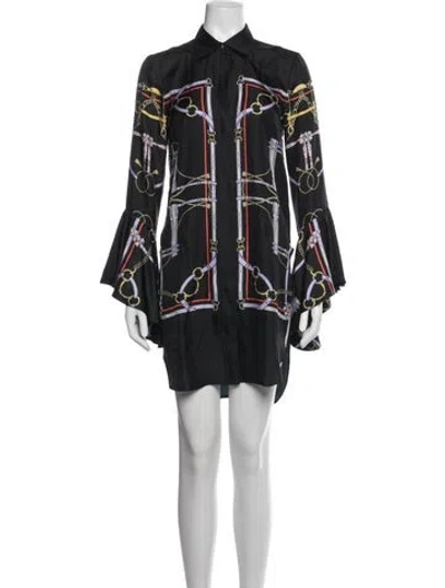 Pre-owned Khaite Silk Mini Dress In Multicolor