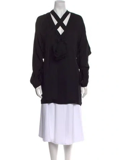Pre-owned Khaite Silk Mini Dress W/ Tags In Black