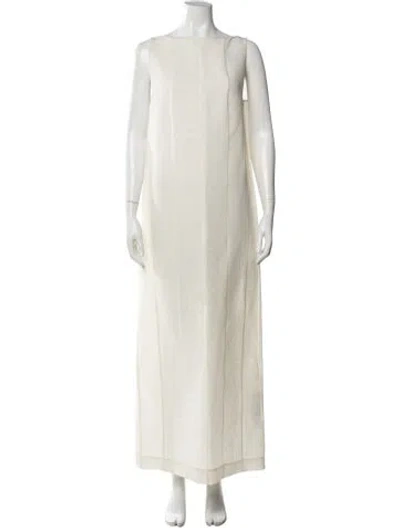 Pre-owned Khaite Silk Mini Dress W/ Tags In Neutral