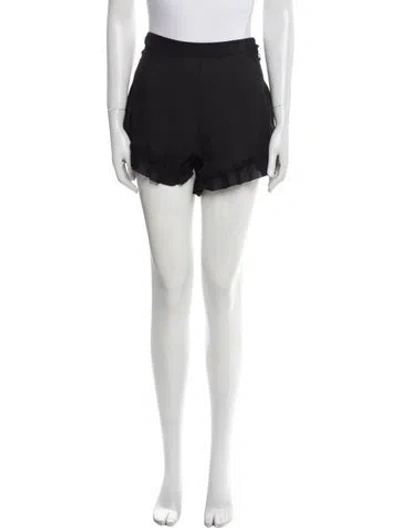 Pre-owned Khaite Silk Mini Shorts In Black