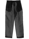 Khaite Trenton Silk Organza Sheer Pants In Black