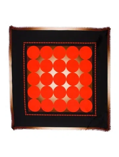 Pre-owned Khaite Silk Printed Scarf W/ Tags In Black