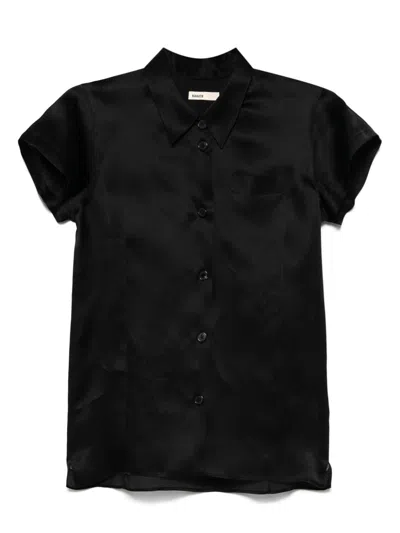 Khaite Silk Shirt In Black