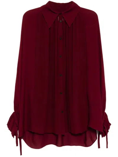Khaite Silk Shirt In Red