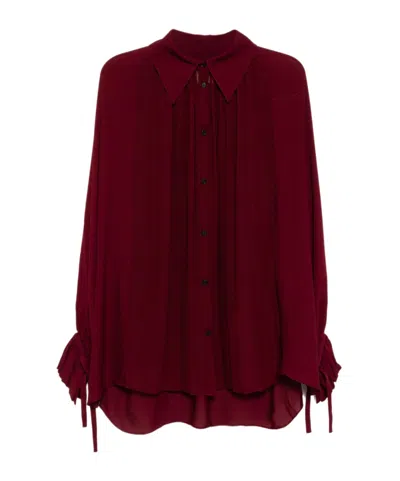 Khaite Silk Shirt In Red