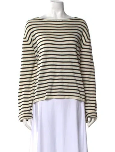 Pre-owned Khaite Silk Striped Sweater