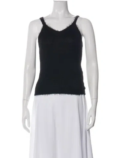 Pre-owned Khaite Silk V-neck Top W/ Tags In White