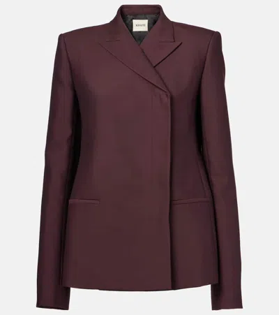 Khaite Silvannah Wool And Silk Blazer