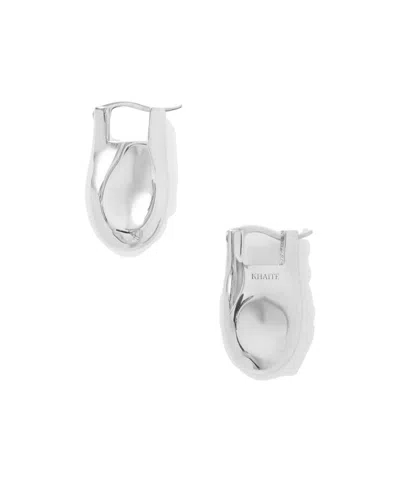 Khaite Keefe Silver-tone Drop Earrings In Metallic