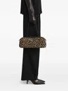 Khaite Simona Animal-print Zip Shoulder Bag In Brown