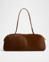 Khaite Simona Leather-trimmed Calf Hair Shoulder Bag