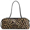 Khaite Simona Leather-trimmed Leopard-print Calf Hair Shoulder Bag In Animal Print