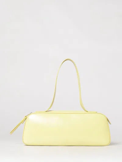 Khaite Simona Leather Bag In Yellow