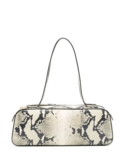 Khaite Simona Leather Shoulder Bag In Pink