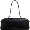 Khaite Simona Leather Shoulder Bag In Black