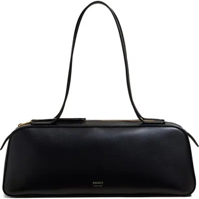 Khaite Simona Leather Shoulder Bag In Black