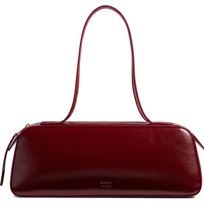 Khaite Simona Leather Shoulder Bag In Burgundy